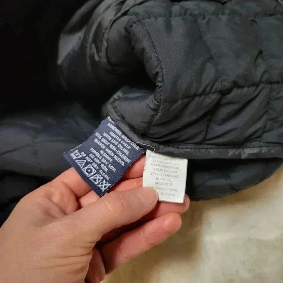 Ben Sherman Quilted Puffer Jacket Full Zip Pockets Gray Men’s Size M Grey Green - Picture 4 of 7